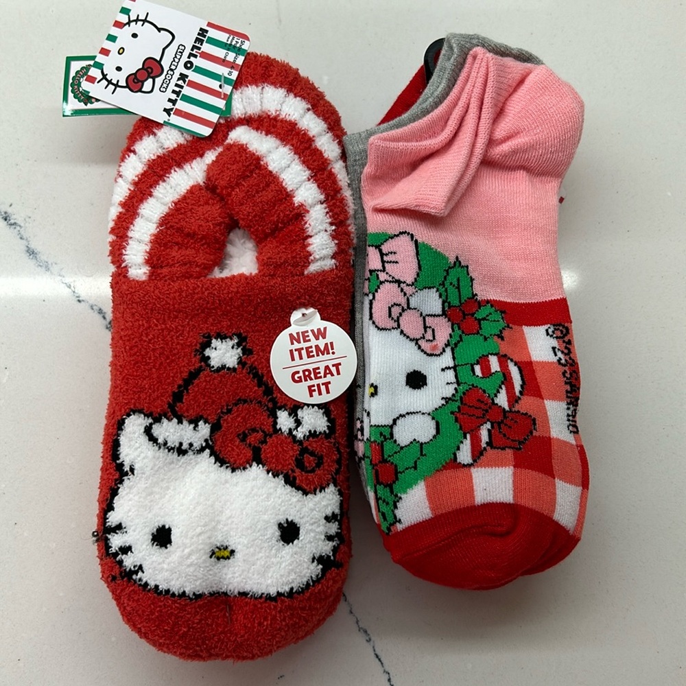 Hello Kitty Socks and Slippers Socks
